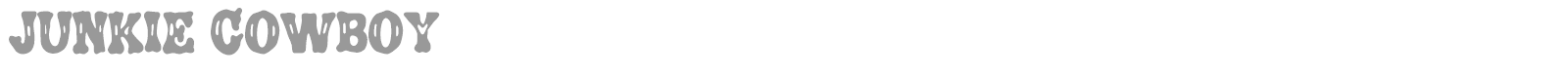 Junkie Cowboy font preview